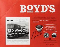 Boyd's Coffee Single Cup Coffee, Organic Red Wagon, 20 Count N2