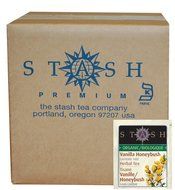 Stash Tea Organic Herbal Tea Bags in Foil, Vanilla Honeybush, 100 Count