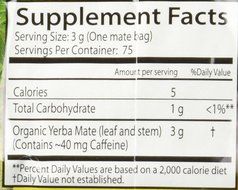 Guayaki Traditional Yerba Mate, 75 Tea Bags 7.8oz (Pack of 2) N3