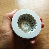 "Silicone Fondant Round Tire Cake Chocolate Soap Mold Baking Decoration Tool (2)" shopping N2