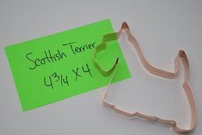 Scottish Terrier Copper Cookie Cutter N2
