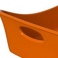 Rachael Ray Stoneware 9"-by-9" Square Bubble and Brown Baker, Red N2