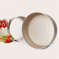 Qianle 3-Piece Nonstick Premium Bakeware Set Home Baking Pan Set Gold N2