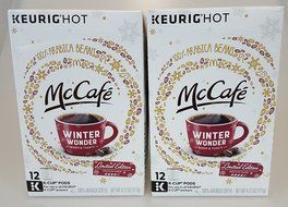 McCafe Winter Wonder K-Cups Coffee 2 Boxes of 12(24 K-Cups)