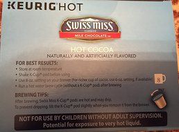 Swiss Miss Keurig Hot K-cup Pods Milk Chocolate Hot Cocoa - 32 Count N4