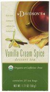 Davidson's Tea Vanilla Cream Spice, 25 Count Tea Bag