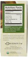 Davidson's Tea Vanilla Cream Spice, 25 Count Tea Bag N2