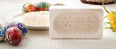 Traditional Polish Dainty Flower Wooden Butter Mold