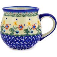 Ceramika Bona H3711E Polish Pottery Ceramic Bubble Mug Hand Painted, 12-Ounce
