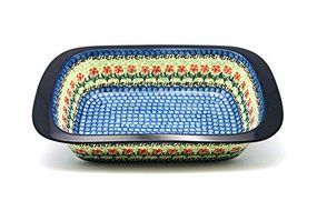 Polish Pottery Baker - Deep Dish with Grip Lip - Maraschino