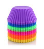 Bigear Silicone Mold Cupcake Pans Set of 2, One 12 Cup Size &amp; One 24 Cup Mini Size, Non stick Muffin Baking Pans... N11