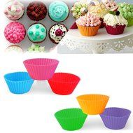 Bigear Silicone Mold Cupcake Pans Set of 2, One 12 Cup Size &amp; One 24 Cup Mini Size, Non stick Muffin Baking Pans... N15