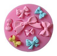 Bows Assortment 8 Cavity Silicone Mold for Fondant, Gum Paste, Chocolate