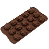 Always Your Chef 15 Cavities Emoji Pig Shaped Silicone Candy/Chocolate Making Molds MINI Cupake Baking Molds Ice...