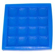 First Impression Molds B239 Medium Quilted Baby Blanket Silicone Cake Decorating Mold, Medium, Blue