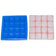 First Impression Molds B239 Medium Quilted Baby Blanket Silicone Cake Decorating Mold, Medium, Blue N2