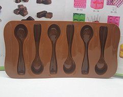 Lariy Hot Spoon Shape Cake Mold Silicone Chocolate Decorating Baking Mould N2