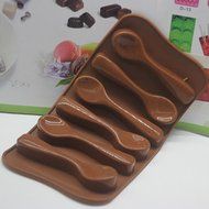 Lariy Hot Spoon Shape Cake Mold Silicone Chocolate Decorating Baking Mould N3