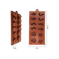 Chiristmas Theme Shape Chocolate Silicone Mold Baking Cake Decoration Mould