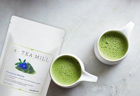 Tea-Mill Matcha Organic Japanese Green Tea Powder (100% USDA and JAS Certified), Blueberry N3
