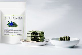 Tea-Mill Matcha Organic Japanese Green Tea Powder (100% USDA and JAS Certified), Blueberry N4