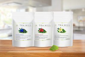 Tea-Mill Matcha Organic Japanese Green Tea Powder (100% USDA and JAS Certified), Blueberry N9
