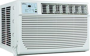 GARRISON 2477801 R-410A Through-The-Window Heat/Cool Air Conditioner with Remote Control, 8000 BTU, White