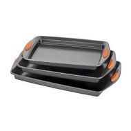 Bakeware Rachael Ray Oven Lovin' Nonstick Bakeware 3-Piece Baking and Cookie Pan Set New