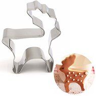 Christmas Elk Deer Cookie Cutter Biscuit Pastry Mold Cake Baking Tool Stainless Steel shopping N6