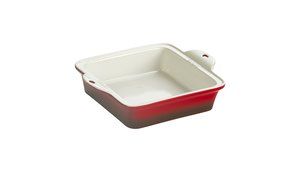 Lodge STW8SQ43 Stoneware Baking Dish, 8" x 8", Red