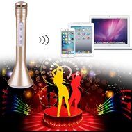 INHDBOX Mobile Wireless Microphone-Colorful Music Light ,Wireless Bluetooth Karaoke Player Microphone Speaker... N7