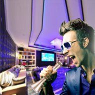 INHDBOX Mobile Wireless Microphone-Colorful Music Light ,Wireless Bluetooth Karaoke Player Microphone Speaker... N8