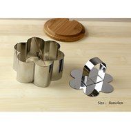 Mousse Cake Molds for Desserts Making ,Stainless Steel Cake Mousses Cutters , Egg Mousse Ring Cookie Cutter Pastry... N8