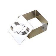 Mousse Cake Molds for Desserts Making ,Stainless Steel Cake Mousses Cutters , Egg Mousse Ring Cookie Cutter Pastry... N10