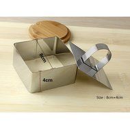 Mousse Cake Molds for Desserts Making ,Stainless Steel Cake Mousses Cutters , Egg Mousse Ring Cookie Cutter Pastry... N11