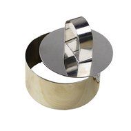 Mousse Cake Molds for Desserts Making ,Stainless Steel Cake Mousses Cutters , Egg Mousse Ring Cookie Cutter Pastry... N13