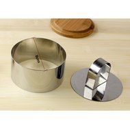 Mousse Cake Molds for Desserts Making ,Stainless Steel Cake Mousses Cutters , Egg Mousse Ring Cookie Cutter Pastry... N14