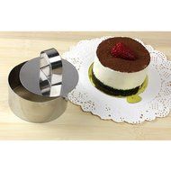 Mousse Cake Molds for Desserts Making ,Stainless Steel Cake Mousses Cutters , Egg Mousse Ring Cookie Cutter Pastry... N15