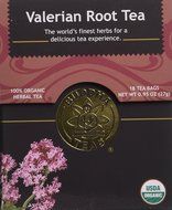 Valerian Root Tea - Organic Herbs - 18 Bleach Free Tea Bags