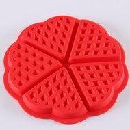 Heart Love Shape Silicone Waffle Mold Mould Cake Baking Mold shopping