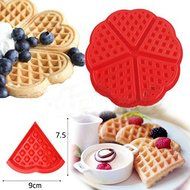 Heart Love Shape Silicone Waffle Mold Mould Cake Baking Mold shopping N9