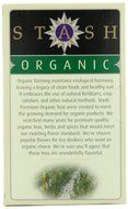 Stash Tea Organic Earl Grey Black and Green Tea, 18 Count Tea Bags in Foil (Pack of 6) N29