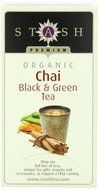 Stash Tea Organic Earl Grey Black and Green Tea, 18 Count Tea Bags in Foil (Pack of 6) N35
