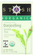Stash Tea Organic Earl Grey Black and Green Tea, 18 Count Tea Bags in Foil (Pack of 6) N65