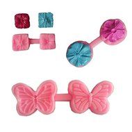 3 Pack Sinduc Cake Chocolate Mould Silicone 3D Flower Cake Decorating Tools