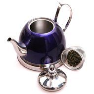 Creative Home Nobili Tea Stainless Steel Tea Kettle, Cranberry 1.0 qt N8
