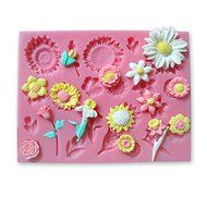 Tulip Daisy Sunflower Silicone Fondant Mold Chocolate Baking Mould shopping N4