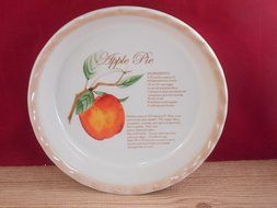 Apple Pie Recipe Ceramic Deep Pie Dish