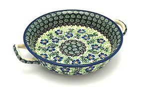 Polish Pottery Baker - Round with Handles - Medium - Sweet Violet