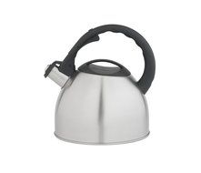 bredemeijer Universal Teakettle, 2.5-Liter, Satin Finish Metallic with Black Handle